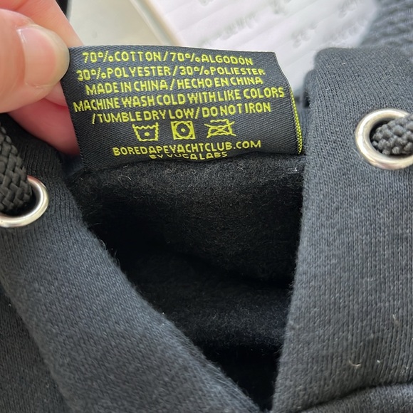 Mutant Ape Yacht Club BAYC Slime Hoodie Embroidered Back Art - Picture 4 of 10